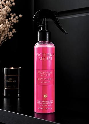 Двофазний парфумований спрей-кондиціонер для волосся victorias secret bombshell passion brand collection 150 мл
