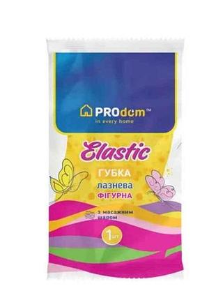 Губка лазнева elastik з масажним шаром тм prodom