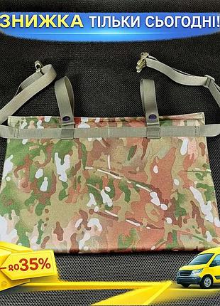 Тактический каремат для сидения мультикам 40x29x1.8 см с системой крепления molle кордура 900d ku-22