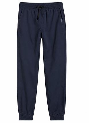 Cиние коттоновые джоггеры h&amp;m 134-140, 164