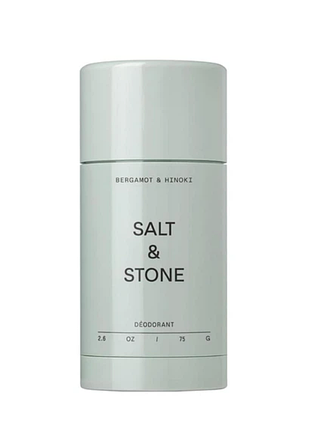 Натуральний антипреспірант-стік salt & stone natural deodorant bergamot & hinoki 75 гр.