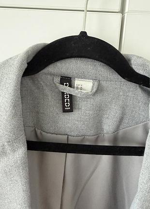 Піджак сірий h&m оверсайз 2
