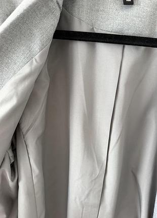 Піджак сірий h&m оверсайз 6