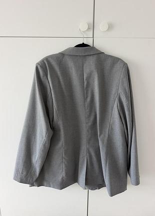 Піджак сірий h&m оверсайз 7