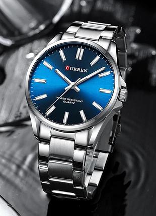 Curren 9090 silver-blue 2