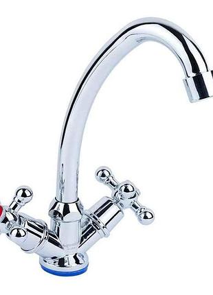Смеситель qm 1/2 для кухни эконом на гайке (9783100) (2шт в упак) тм aquatica