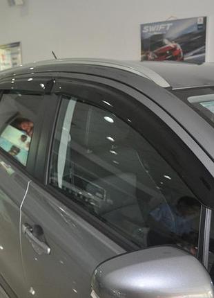 Дефлектори вікон (вітровики) suzuki sx4 s-cross 2013+ (hic)