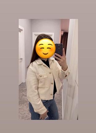 Новий укорочений жакет zara