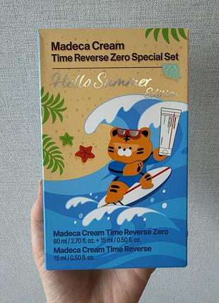 Centellian24 madeca cream time reverse zero special set — це лімітований омолоджуючий набір (hello summer edition), що поєднує 3 креми бренду в наборі