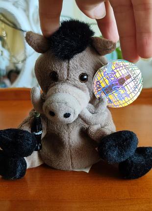 Редкая винтажная мягкая игрушка дикий кабан лорс / lors the wild boar - coca-cola international collection (1999)