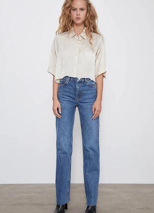 Блуза zara бежева s/m 4