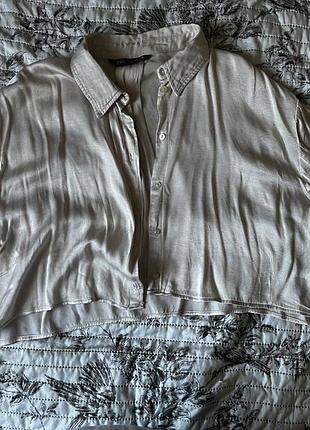 Блуза zara бежева s/m 5