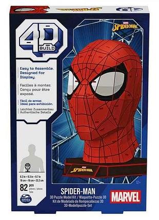 Пазлы 4d build для создания 3d-модели «марвел: человек-паук» (82дет.) sm45749/6069842 тм spin master