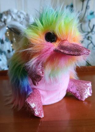 Оригинальная мягкая игрушка радужный утконис пиппа / platypus pippa - tty beanie boos (2019)