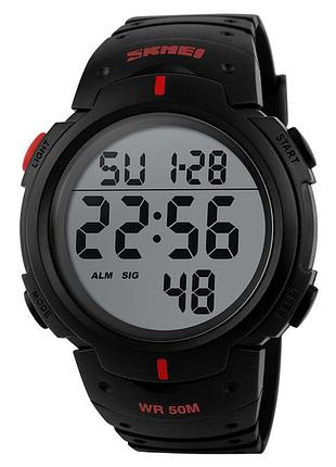 Skmei 1068rd black-red 3