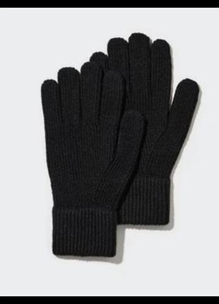 Невероятные черные перчатки uniqlo