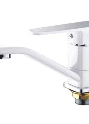 Змішувач для умивальника missouri 555-15cm (white) тм mixxus