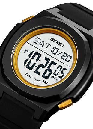 Skmei 2023bkgd-wt black-gold white 2