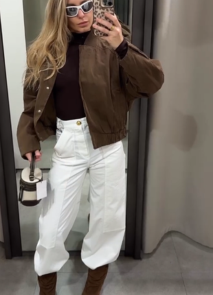 Утеплений бомбер /куртка zara