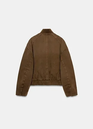 Утеплений бомбер /куртка zara 5