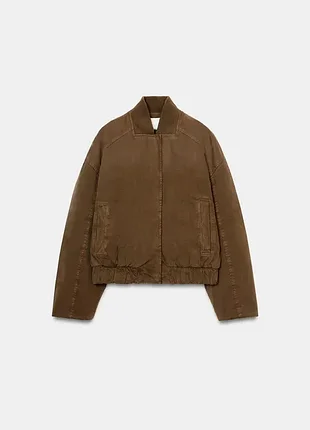 Утеплений бомбер /куртка zara 6