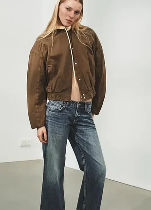 Утеплений бомбер /куртка zara 8