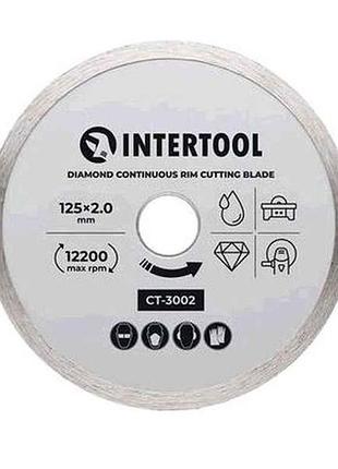 Диск відрізний по плитці, 125 мм алмазний 16-18% ct-3002 тм intertool