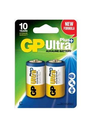 Батарейка лужна lr14/c ultra plus alkaline 14aup-u2 2шт (блістер) тм gp