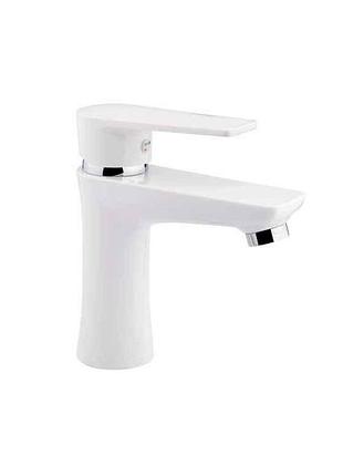 Смеситель на умывальник белый низкий 35w 001(k35) brin35w001 тм brinex