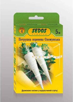 Петрушка корневая на ленте оломунская (5 пачек) 5м тм sedos