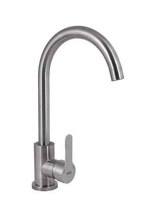 Смеситель на раковину серый pure 015f (k35) bripur015fnkl тм brinex