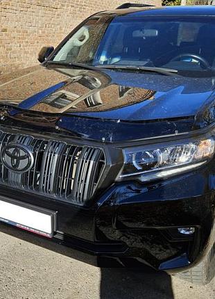 Дефлектор капота (мухобойка) для toyota land cruiser 150 pradо 2017- 2021 (defl)