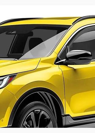 Дефлекторы окон (ветровики) honda cr-v 2017-2023 вставні (hawk)