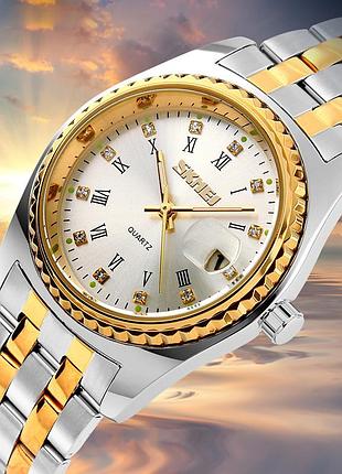 Skmei 9098si-b silver men 4