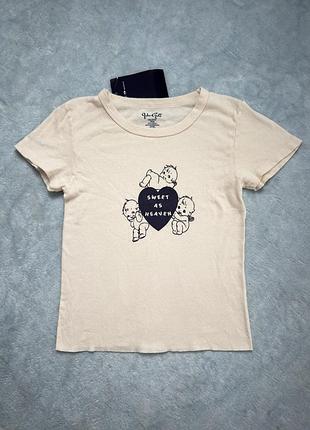 Футболка brandy melville john galt sweet as heaven