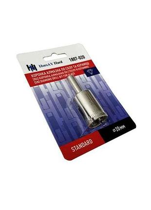 Коронка звичайний 20мм алмазна по склу та кераміці standard тм horsay hard