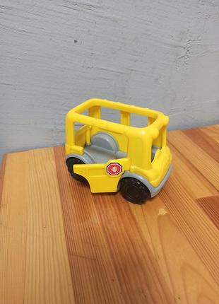Маленький автобус fisher price little people time to learn mini yellow school bus