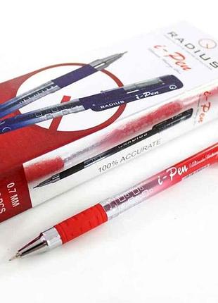 Ручка масляная красный i-pen, 0,7мм тм radius