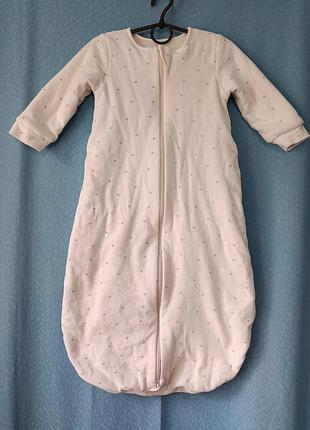 Мешок спальный с рукавами, велюровый, tog 2,5 m&amp;s 6-18m/65-80