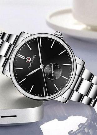 Forsining 8214 silver-black 2