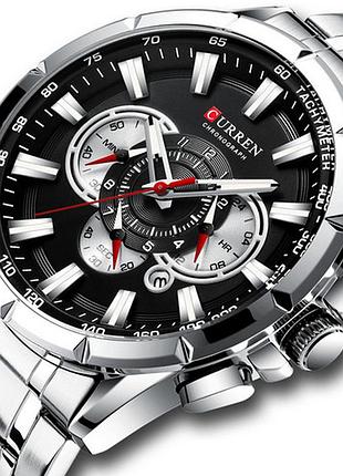 Curren 8363 silver-black 2