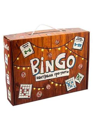 Настольная игра-лото bingo (укр) 30757 тм strateg