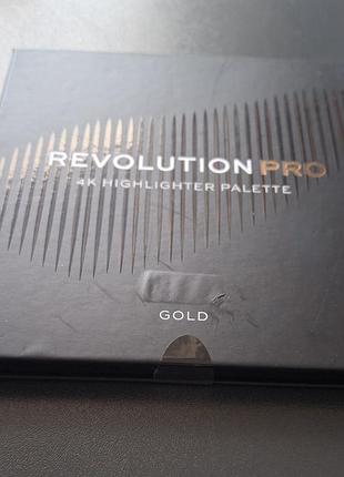 Палетка хайлайтеров 4k от revolution pro 2
