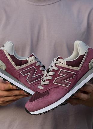 New balance 574 classic burgundy