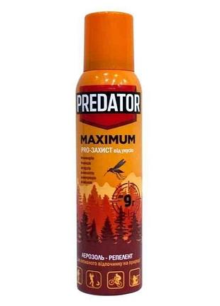 Аэрозоль репеллетный от укусов комаров predatop maximum 150 мл тм космо-хим
