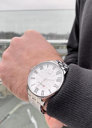 Curren 8422 silver-white 3