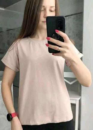 Футболка бежевая женская арт.51 р.s тм osm