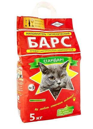 Наполнитель минеральный гигиенический 5кг стандарт no3 тм барс