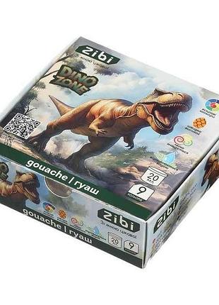 Фарба гуашева 9кол. dino 20мл тм zibi