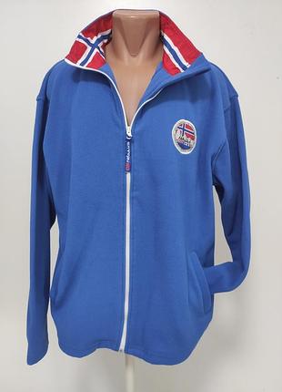 Чоловіча флісова кофта на блискавці xl/xxl ог 134-138